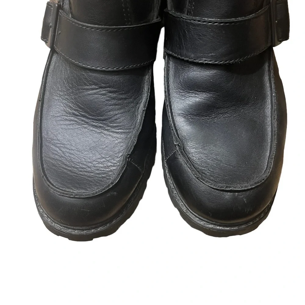 HARLEY-DAVIDSON Leather Street Boots in Classic Black Size 8.5 —Men’s